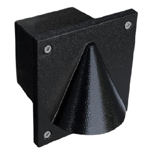 Dabmar 2.5W LED Step & Wall Light, Square w/ Cone, 12V, 6400K, Black