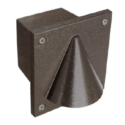 Dabmar 2.5W LED Step & Wall Light, Square w/ Cone, 12V, 6400K, Bronze