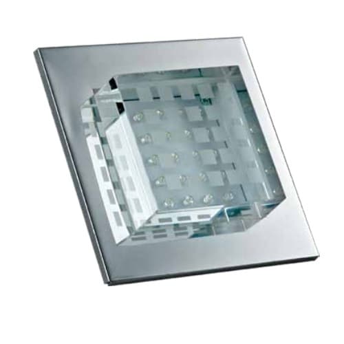 Dabmar 5W LED Recessed Step Light, Crystal, 25 LEDs, 12V, Blue