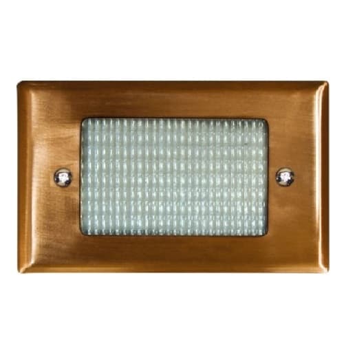 Dabmar 2.5W LED Step & Wall Light, Open Face, 12V, 3000K, Copper