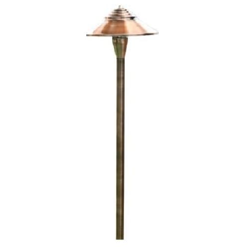 Dabmar 3.0W LED Path Light, Tall, 12V, Amber, Copper