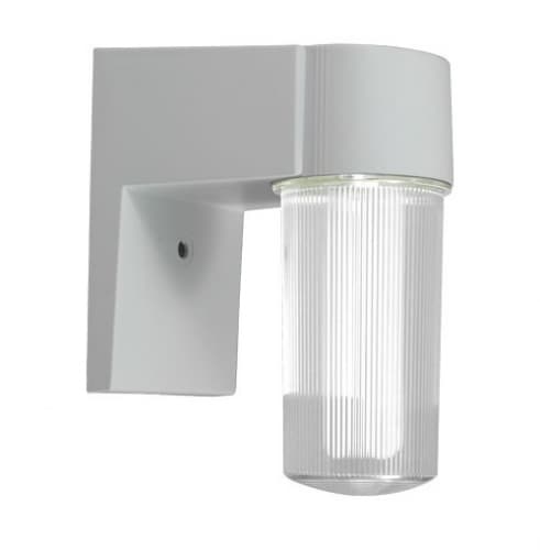 Dabmar 12W LED Surface Mount Wall Light, Ribbed Glass, 120V-277V, 6500K, BRZ