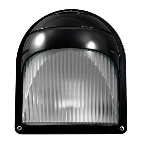 Dabmar 9W LED Surface Mount Wall Light, Semi-Cutoff, Round, 120V, 6500K, BLK