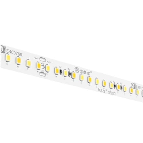 Diode LED 100-ft 5.3W LED Tape Light, Dim, 24V, Lumen and CCT Select, White