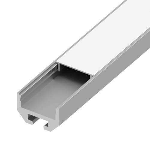 Diode LED 8-ft Square Building Channel, White, Bulk