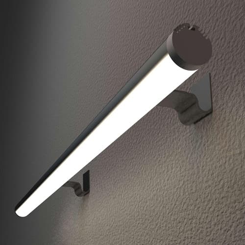 Diode LED 79-in Wall Rod Channel, 24mm Diameter, Frosted