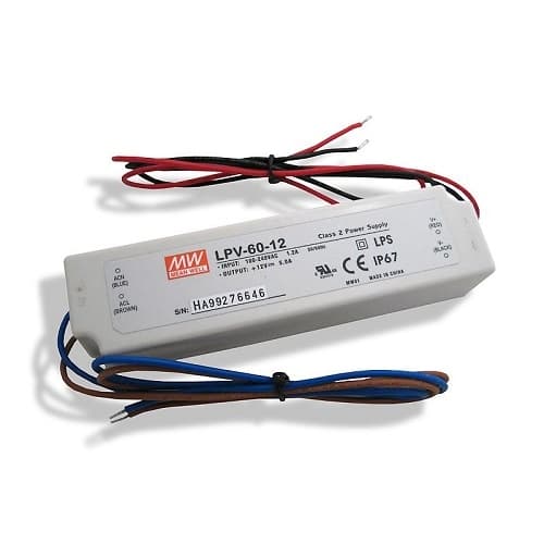 Diode LED 60W Lo-Pro Junction Box & LED Driver, 3.3A, 12V