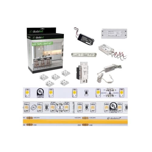 Diode LED 16.4-ft 2.93W/Ft Blaze Tape Light Kit w/ Omnidrive X, 24V, 2700K