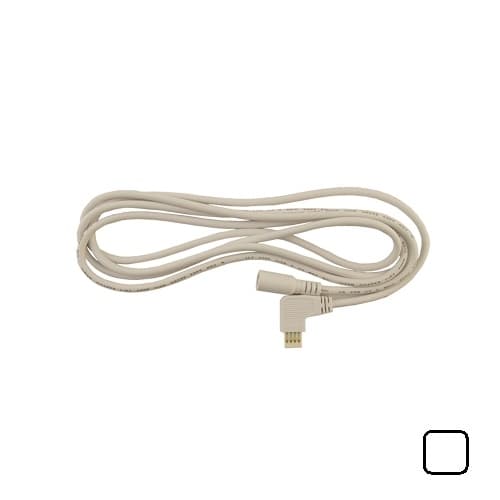 Diode LED 12-In TRU-LINK Right Angle DC Plug Connector, White