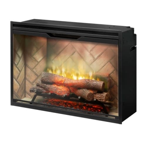 Dimplex 36-in 2575W Revillusion Electric Firebox, 120V-240V, Herringbone Brick