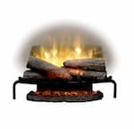 Dimplex 25-in 1500W LED Plug-In Electric Log Set, Burnt Logs