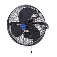 14-in 70W Indoor/Outdoor Wall Mount Fan, .58A, 120V, Black