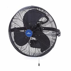 iLiving USA 14-in 70W Indoor/Outdoor Wall Mount Fan, .58A, 120V, Black