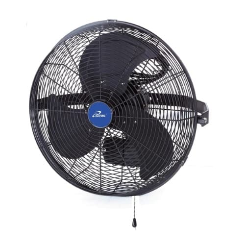 iLiving USA 14-in 70W Indoor/Outdoor Wall Mount Fan, .58A, 120V, Black