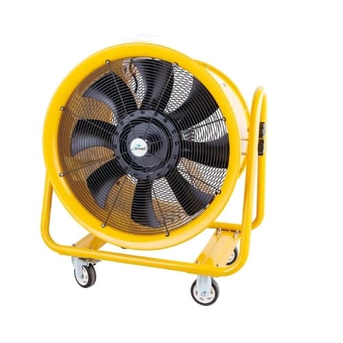 iLiving USA 24-in 2000W Utility Blower Ventilator Fan, 9182 CFM, 120V, Yellow