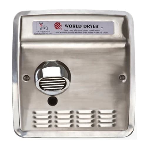 World Dryer Cover Assembly for DXRA5-Q973 Model Dryer, Brushed Steel