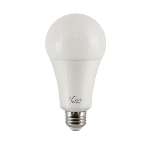 Euri Lighting 17W LED A21 Bulb, Dimmable, E26, 1600 lm, 120V, 4000K, Frosted