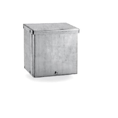 E-Box 4 x 12-in Rainproof Box, NEMA 3R, Galvanized Steel, Painted