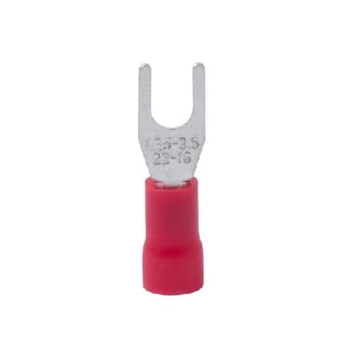 Gardner Bender 22-18 AWG 4-6 Stud Spade Terminal, Red