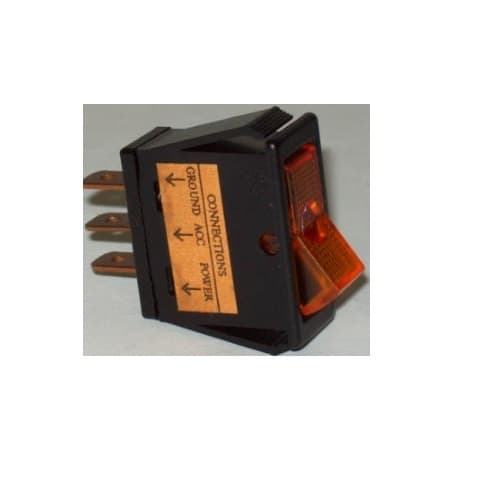 Calterm 20 Amp Illuminated Amber Glow Rocker Switch