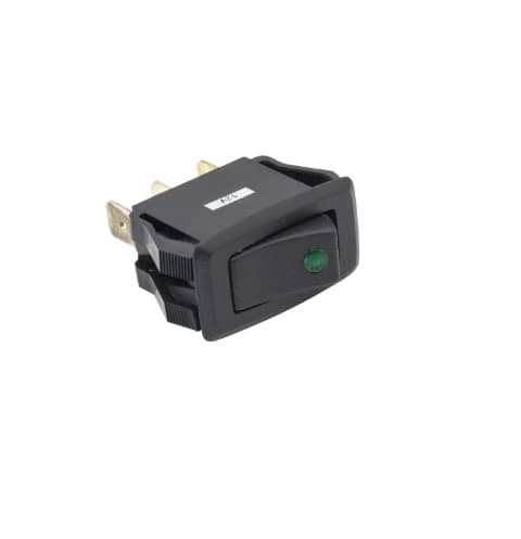 Calterm 20 Amp Illuminated LED Green Dot Rocker Switch