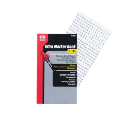 Gardner Bender 1-45 Wire Marker Book