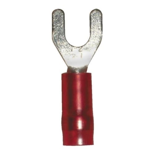 FTZ Industries Spade Terminals w/ Fork, Vinyl, 22-18 AWG, 6 Stud, 100 Pack