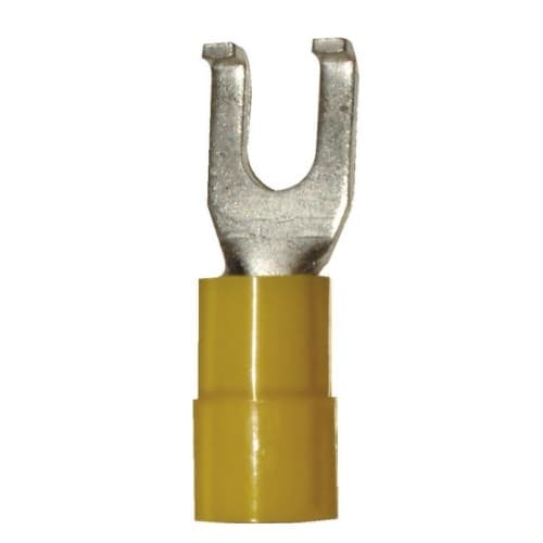 FTZ Industries Flanged Fork Terminal, Nylon, 22-18 AWG, 8 Stud