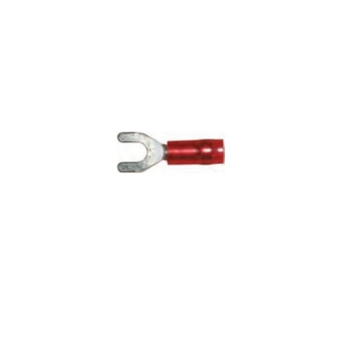 FTZ Industries Vinyl Terminal Spade/Forks, 16-14 GA, Stud Size 10, 50 Pack