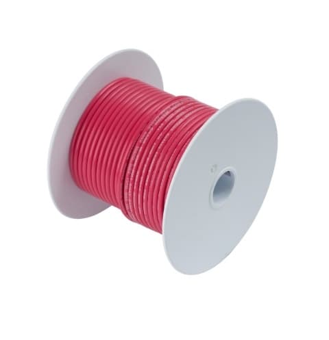 Calterm 100 FT #10 AWG Red Primary Copper Wire 