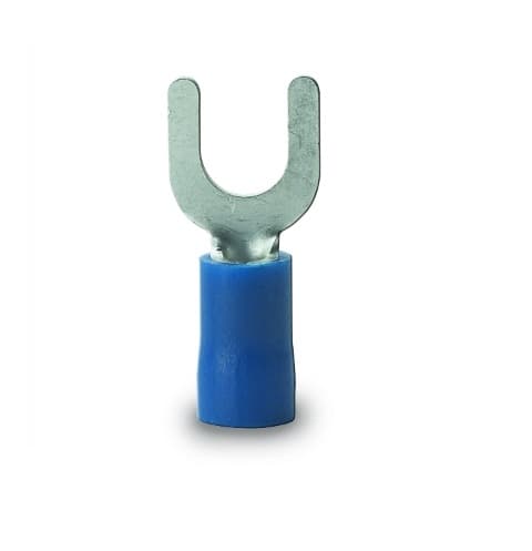 Calterm #16-14 AWG Blue Spade Terminals, Stud Size #10