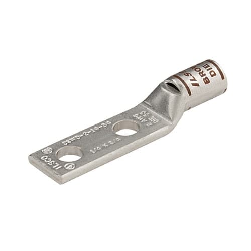 FTZ Industries Surecrimp Compression Lug, 0.5-in Bolt Size, 1/0-6 AWG, Silver