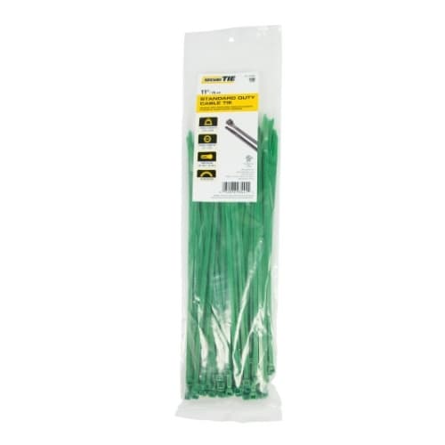 Gardner Bender 11-in Cable Ties, 50lb, Green