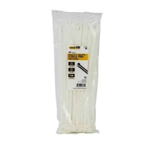 Gardner Bender 14-in Heavy Duty Cable Ties, 120lb, Natural