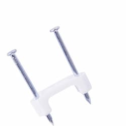 1/2 Cable Staple, White, 250 Pack