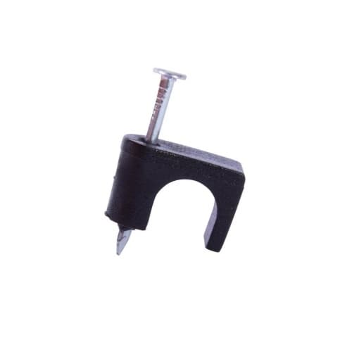 Gardner Bender 0.25-in Polyethylene Coaxial Staple, Black