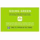 Excel Dryer Wall Placard with Going Green Message for Hand Dryers, Green