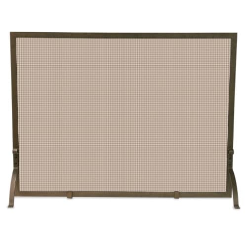 UniFlame Fireplace Screen, 1-Panel, Bronze