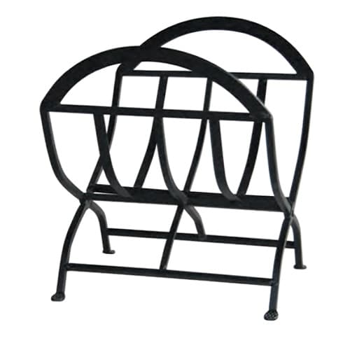 UniFlame 22-in Wide Black Wrought Iron Log Holder