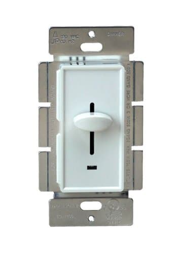 Enerlites Ivory Three-Way Back Light Incandescent Slide Dimmer Control