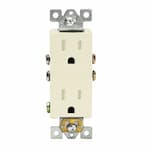 Enerlites Light Almond Residential Grade Tamper Resistant 15A Duplex Receptacle