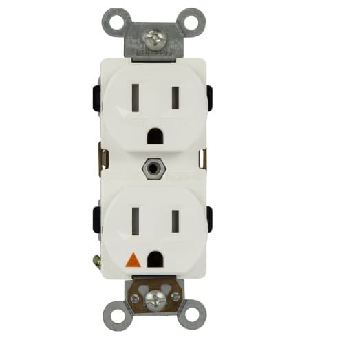 Enerlites Ivory Isolated Ground Industrial Grade Tamper Resistant Duplex Receptacles