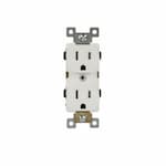 Enerlites 15 Amp Tamper Resistant Commercial Grade Duplex Receptacle, Light Almond