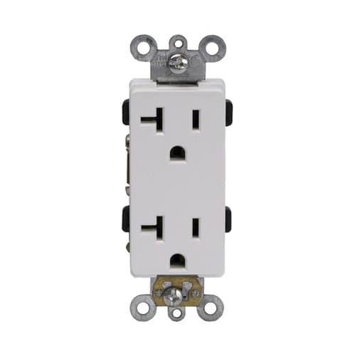 Enerlites Brown Industrial Grade Decorator 20A Duplex Receptacles