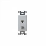 Enerlites Molded-in Voice and Audio/Video RJ11 F-Type Combination Wall Outlet, Ivory