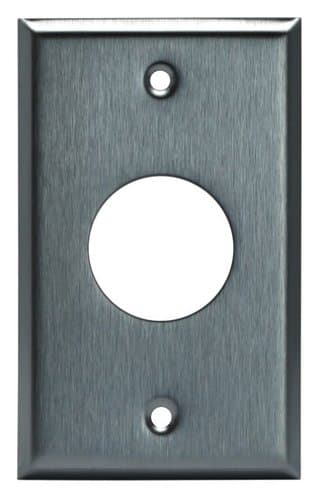 Enerlites Stainless Steel 1-Gang Single 15 & 20A Straight Blade Receptacle Wall Plate