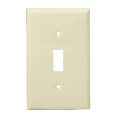 Enerlites Almond Colored 1-Gang Toggle Switch Plastic Wall Plates