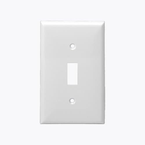 Enerlites 1-Gang Mid-Size Wall Plate, Toggle, Ivory