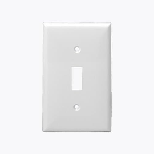Enerlites 1-Gang Mid-Size Wall Plate, Toggle, Light Almond