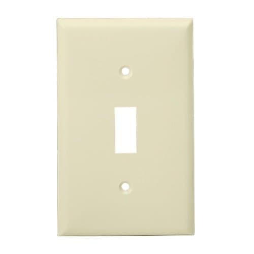 Enerlites Almond Over-Size 1-Gang Toggle Switch Plastic Wall Plates